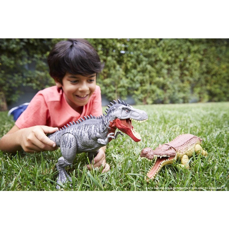 Jurassic World, Mô hình khủng long Mattel Sarcosuchus chính hãng,đồ chơi mô hình và quà tặng cho bé từ 3 tuổi trở lên