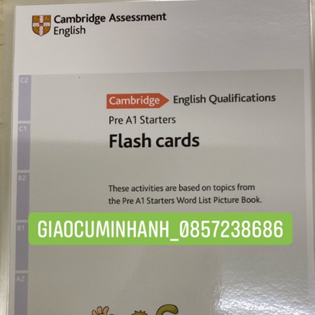 Flashcard luyện thi Cambridge Starter