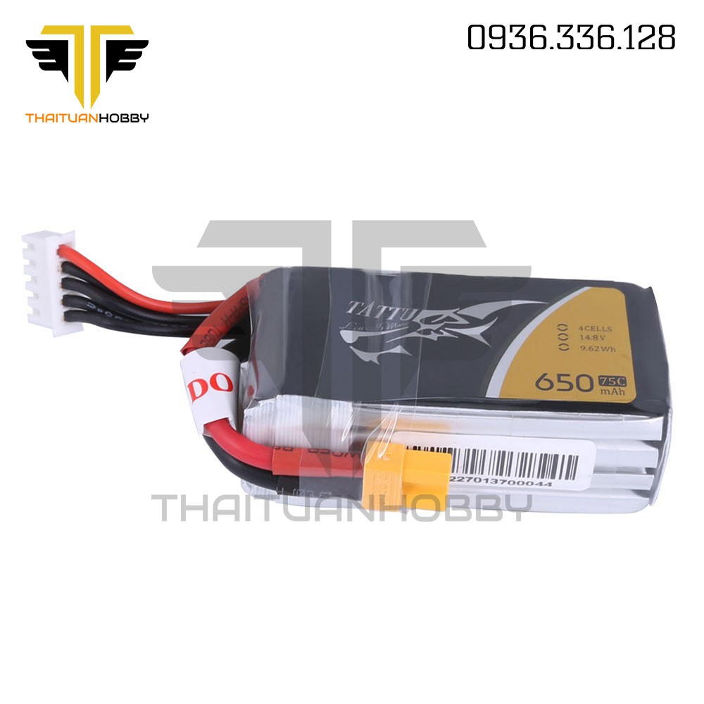 Pin Tattu 650mah 14.8v 75c