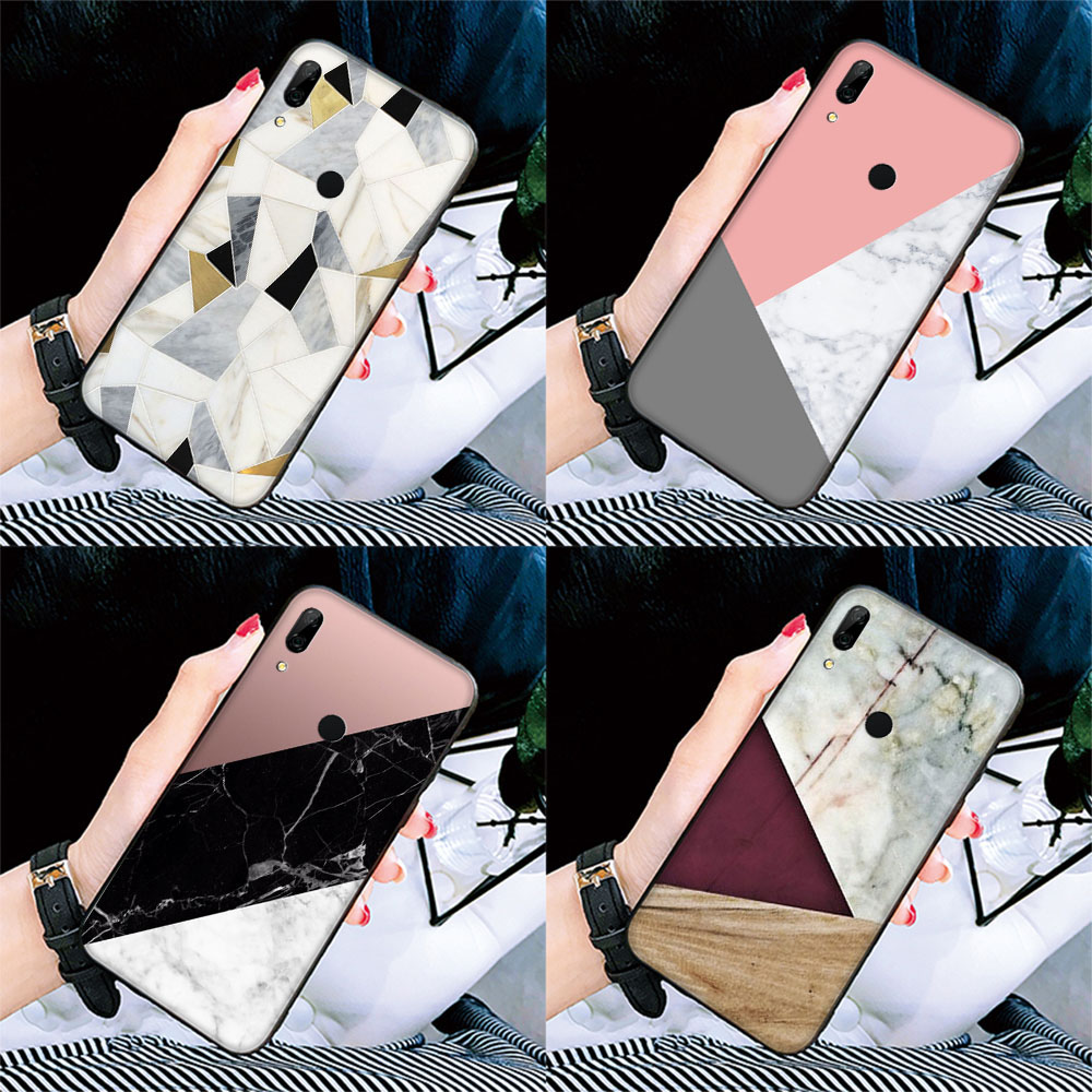 Silicone Ốp Điện Thoại Silicon Họa Tiết Vân Đá Cho Huawei Nova Y6P 2 2i 3 3i 4 4e 5i 7 Se Lite