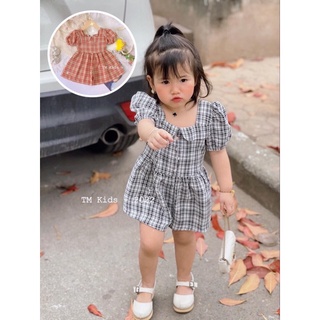 SET JUMP ÁO LIỀN THÂN KẺ CARO CHO   BÉ 🌈XẢ KO GIÁ GỐC🌈 BỘ JUMP QUẦN VÁY CHẤT THÔ MỀM TAY BỒNG CỰC XINH CHO BÉ GÁIH ơi