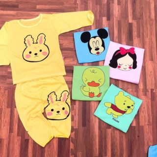 Set 5 bộ bé trai / bé gái dài tay cotton đẹp size đại
