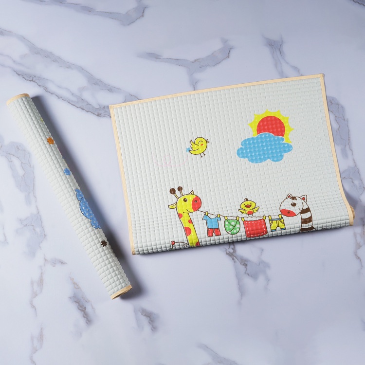 Chiếu cao su non, chiếu điều hòa cao su non cho bé thông hơi thoáng khí mềm mát dùng mùa hè thu (KT : 63x93cm)