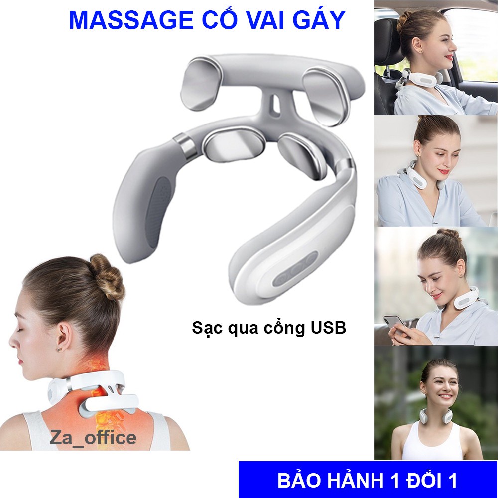 Máy mát xa cổ vai gáy cột sống 4 đầu công nghệ Nhật Bản.