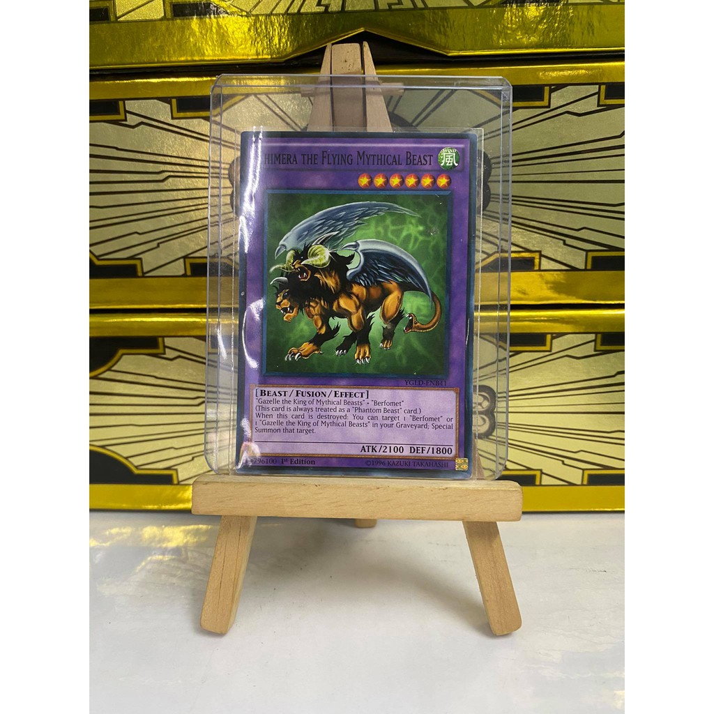 [ Dưa Hấu Yugioh ] Lá bài thẻ bài Combo Chimera the Flying Mythical Beast - Tặng bọc bài nhựa bảo quản