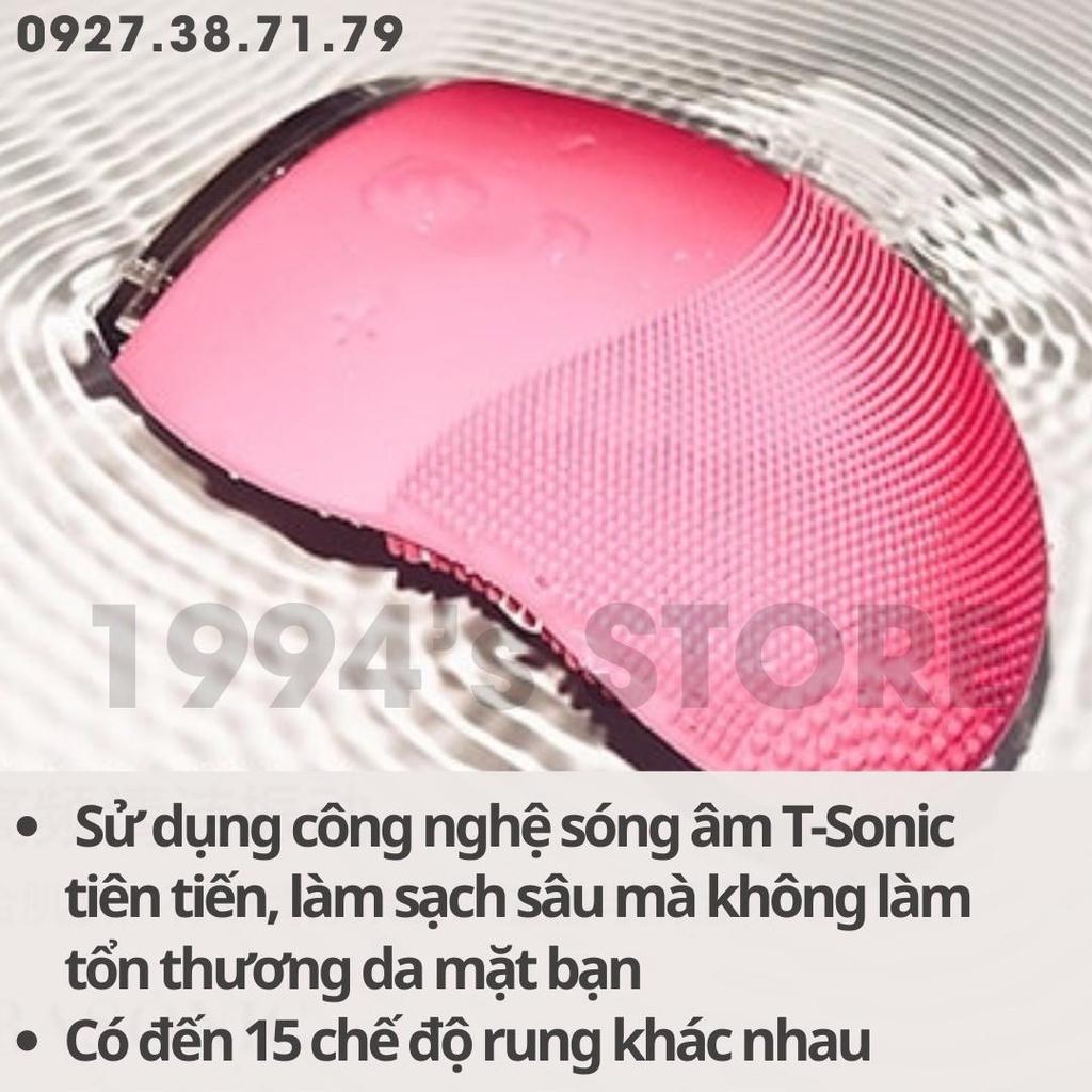 (CÓ SẴN) Máy Rửa Mặt Sóng Âm Nanjiren Hàng Cao Cấp Nội Địa Trung Quốc (15 chế độ rung massage bằng sóng âm)