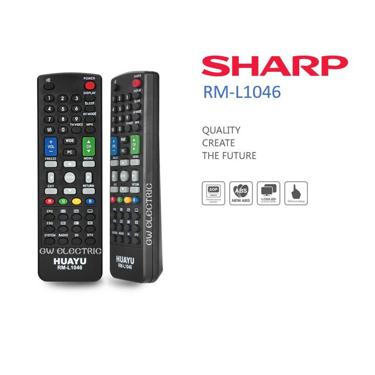 Remote tivi Sharp - Điều khiển từ xa Sharp .
