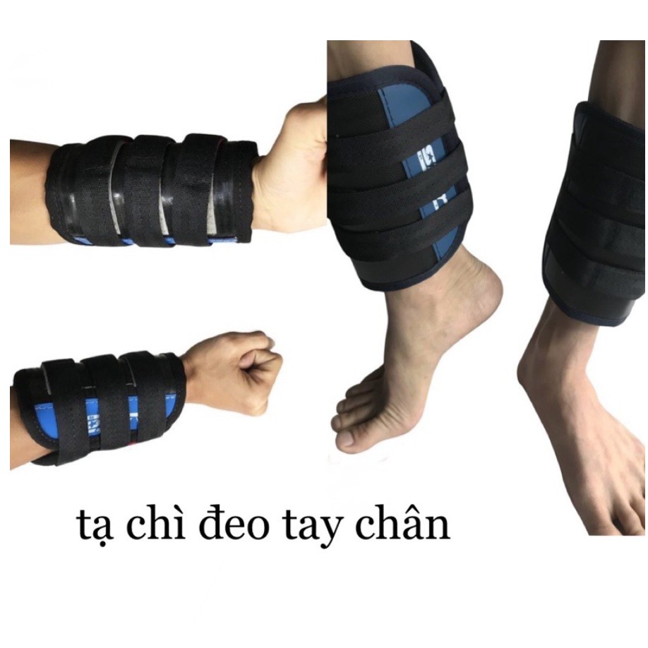 Tạ Chì Tập Thể Lực Cao Cấp (đeo tay và đeo Chân) 1 cặp - 2kg - RAY SPORTS