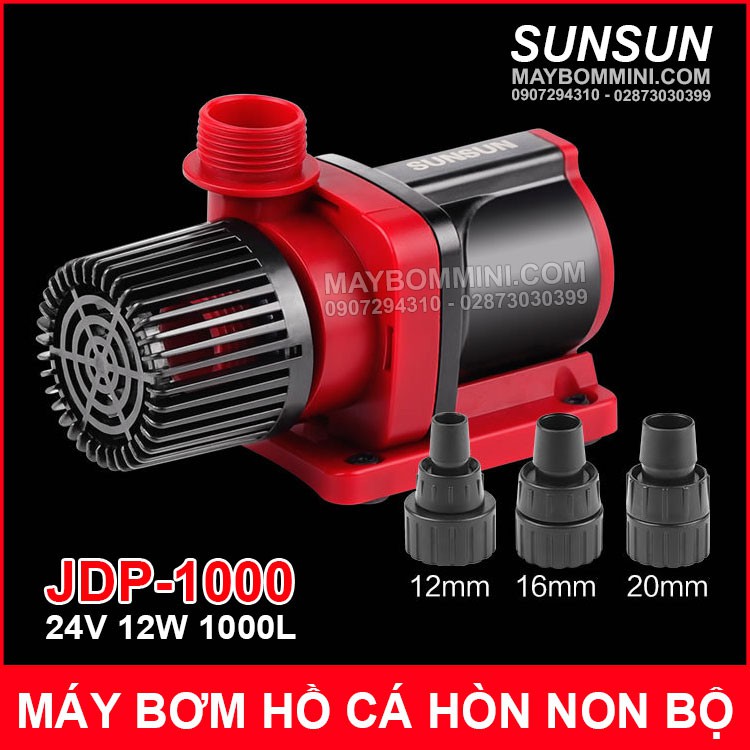 Máy Bơm Nước Chìm 24V 12W 1000L SUNSUN JDP-1000 – Kèm Nguồn Điện