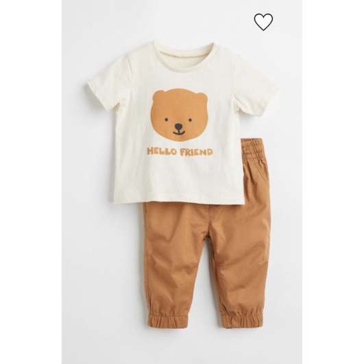 Bộ áo thun quần dài HM auth