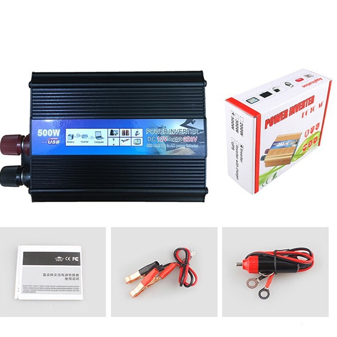 Bộ kích điện ắc quy 12V lên 220V 500W