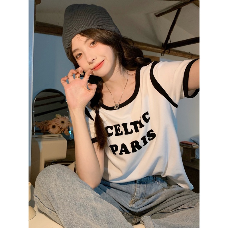 Áo Thun Tay Ngắn Dáng Ôm Thời Trang Cho Nữ