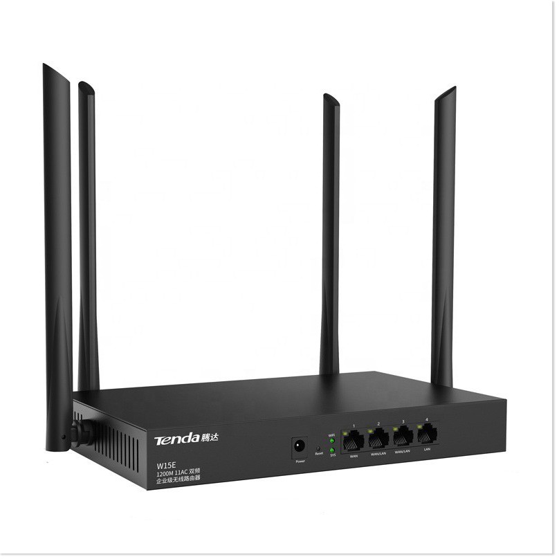 ⚡ Bộ phát WIFI Tenda W15e ac1200Mps - 4 ănten phát sóng cực mạnh - Hàng nhập khẩu 👉 HD Plaza