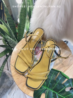 Sandal gót vuông gót 4,5cm [VIDEO+ ẢNH THẬT]