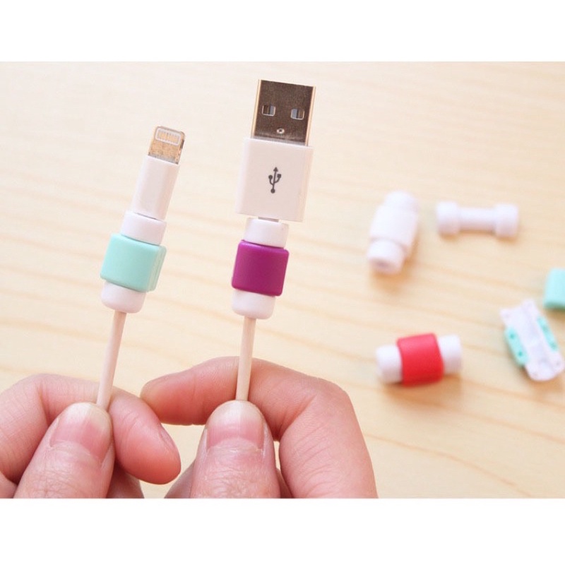 Vỏ Bảo Vệ Đầu Dây Cáp Sạc, Tai Nghe 2 Lớp Cho iPhone Tránh Đứt Gãy Ai cũng cần ạ