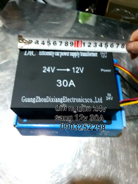 Đổi nguồn 24v sang 12v loại to 30A hàng tốt