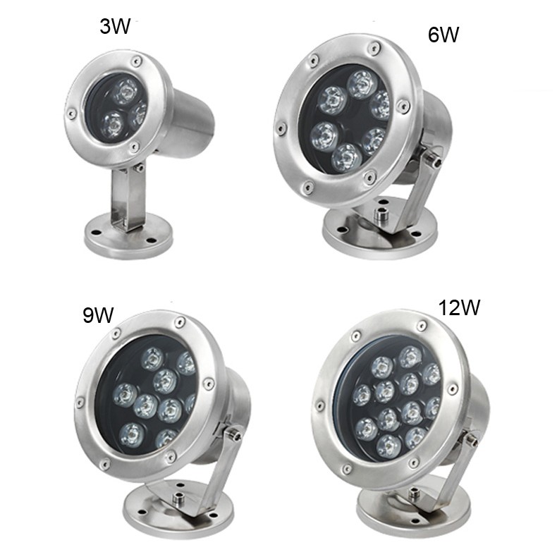 Đèn LED âm nước 9W đổi màu