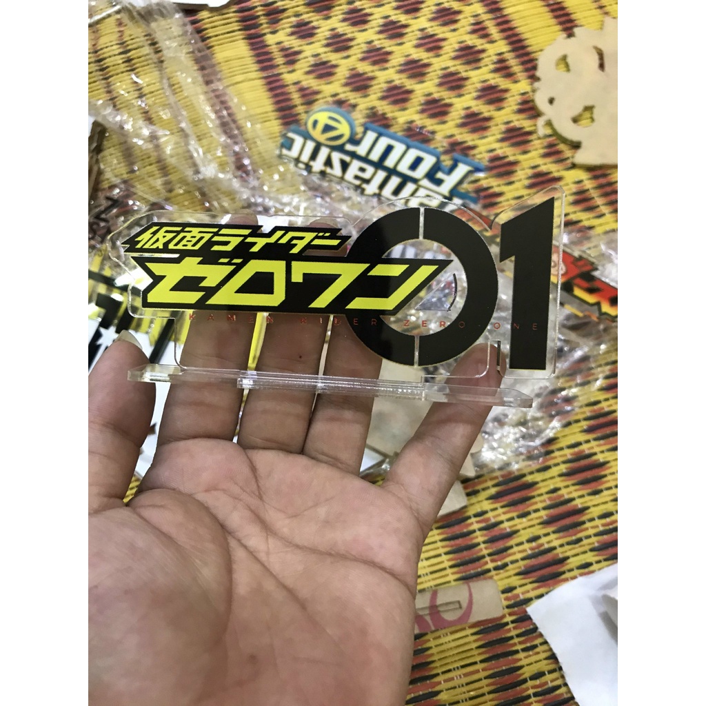 Mô Hình Standee Logo Mica Kamen Rider, Nhiều Mẫu, In Nét, Màu Sắc Đẹp