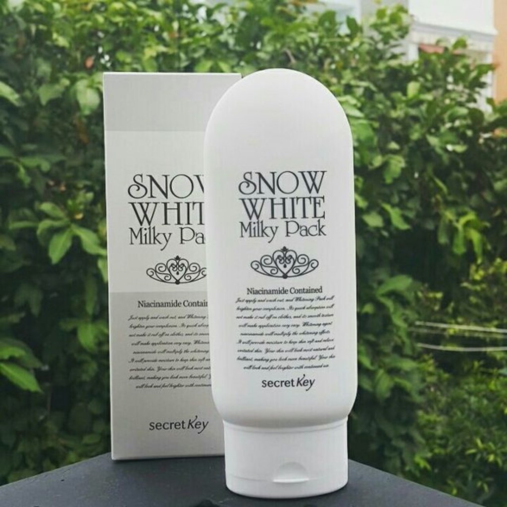 Kem Tắm Trắng Snow White - Secret Key Snow White Milky Pack 200g