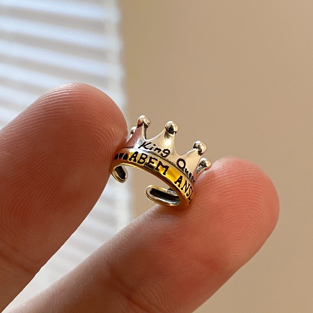 Bông Tai Mạ BạC 925 HìNh Vương MiệN ThờI Trang