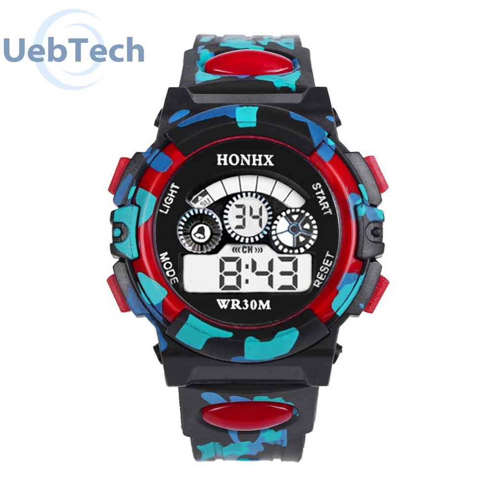 Đồng hồ điện tử chống thấm nước Uebtech cho bé trai