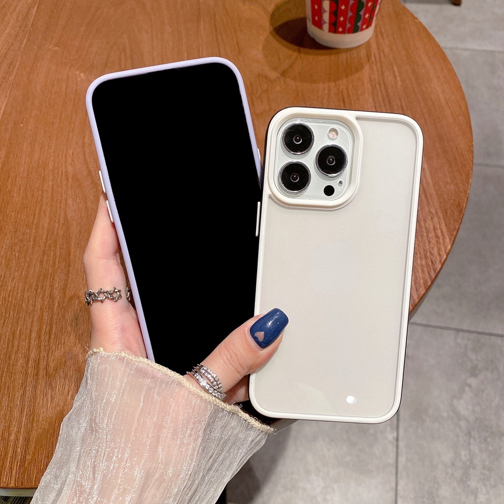 Ốp điện thoại trong suốt chống sốc nhiều màu tùy chọn thích hợp cho IPHONE 13 PRO MAX 11 12 PRO MAX X XSMAX XR 7 8 PLUS