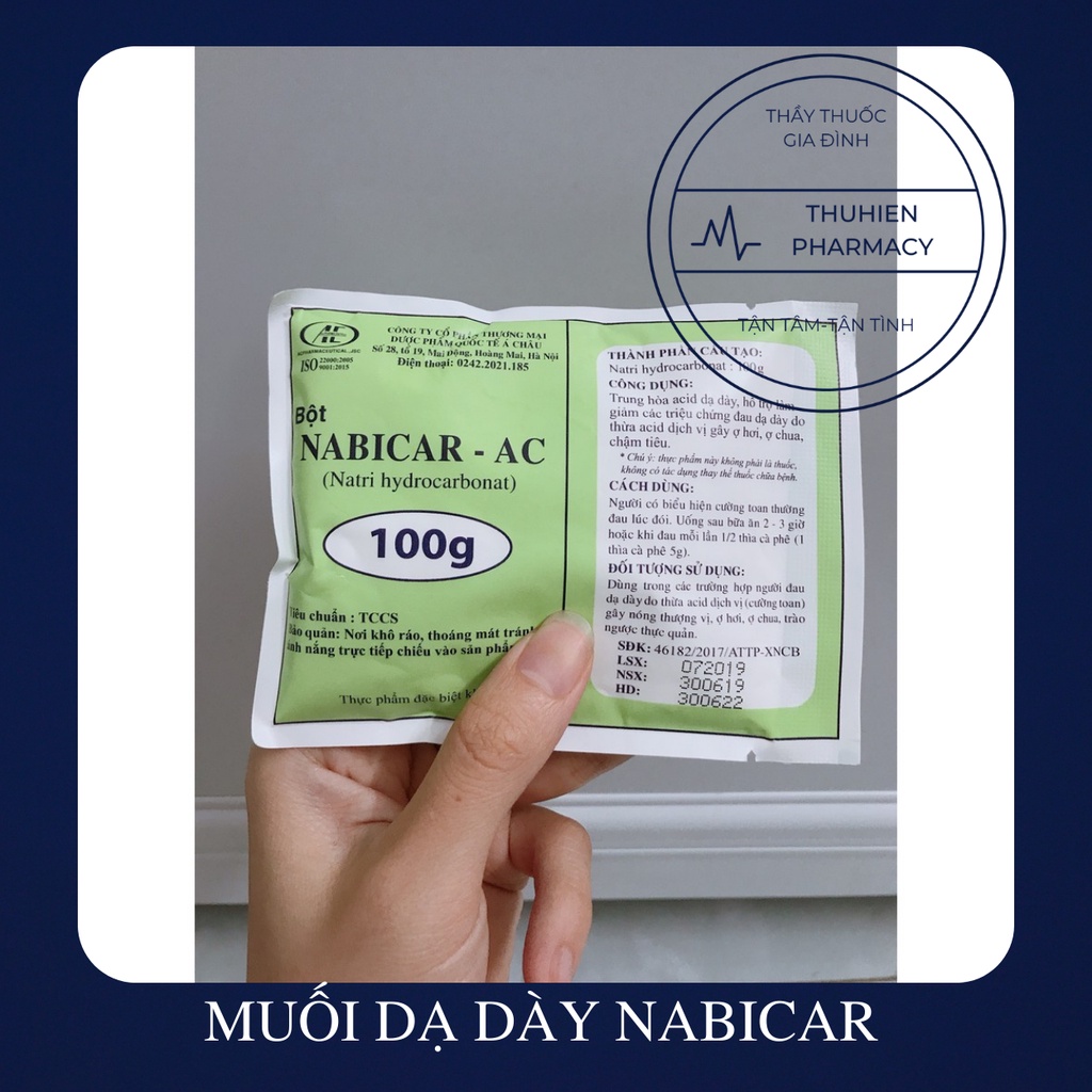MUỐI DẠ DÀY NABICAR 100g