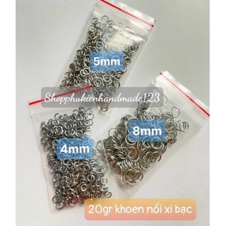 20gr khoen nối size xi bạc/xi vàng/xi đồng