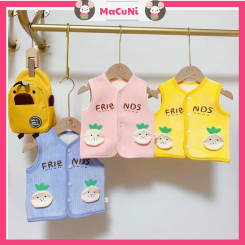 ÁO GILE KHOÁC NHUNG LÓT LÔNG MỀM MỊN ẤM CHO BÉ TRAI BÉ GÁI HÀNG QUẢNG CHÂU 5-13KG