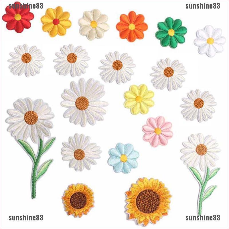 Sticker Ủi Thêu Hình Hoa Cúc