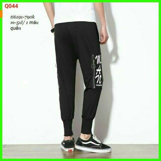 Quần jogger vải thun nỉ co giãn dày dặn
