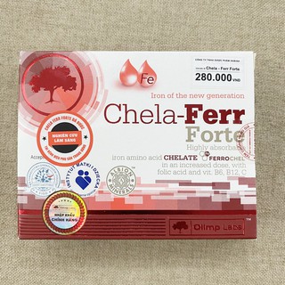 CHELA – FERR FORTE – VIÊN BỔ SUNG SẮT CHO BÀ BẦU – SẮT HỮU CƠ THẾ HỆ MỚI KHÔNG GÂY TÁO BÓN