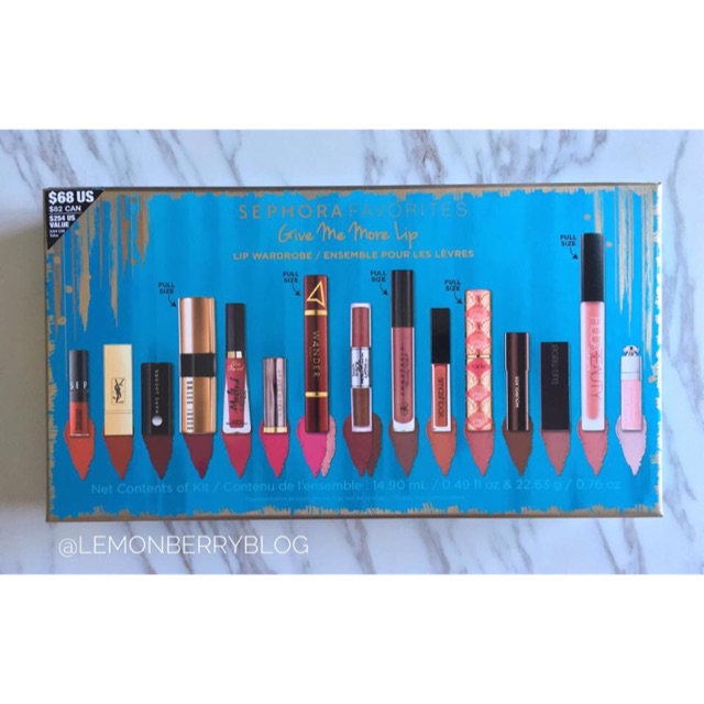 Tách set son Sephora Give Me More Lip 2017