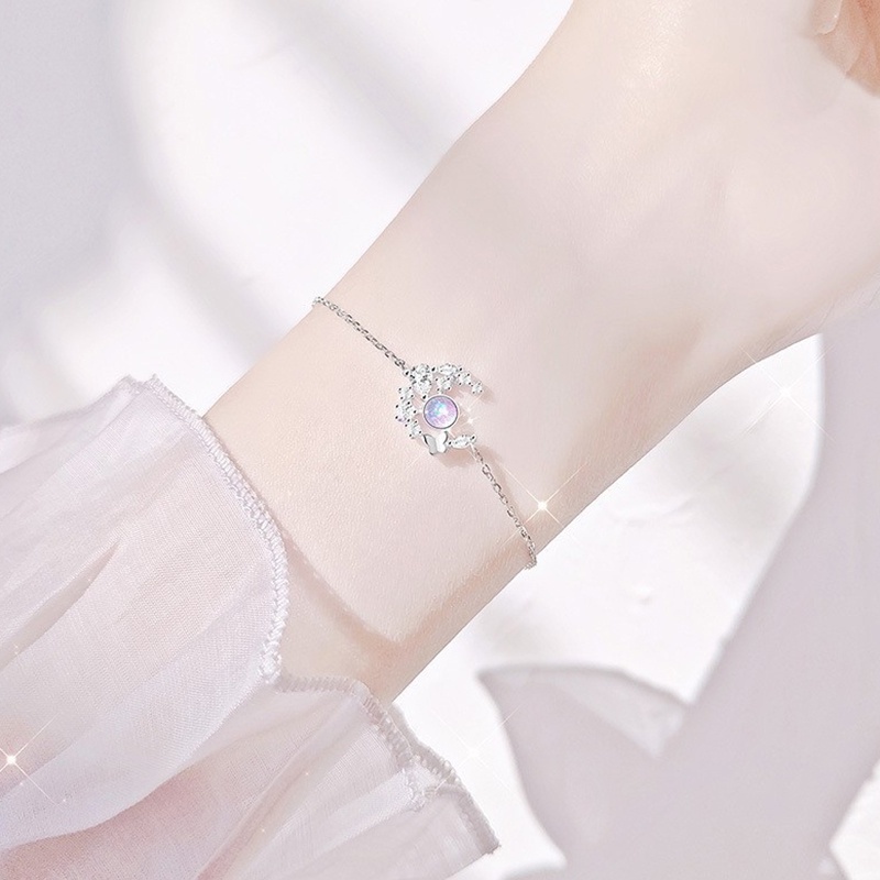 Vòng Tay Mặt Hình Bướm/Mặt Trăng Phong Cách Hàn Quốc