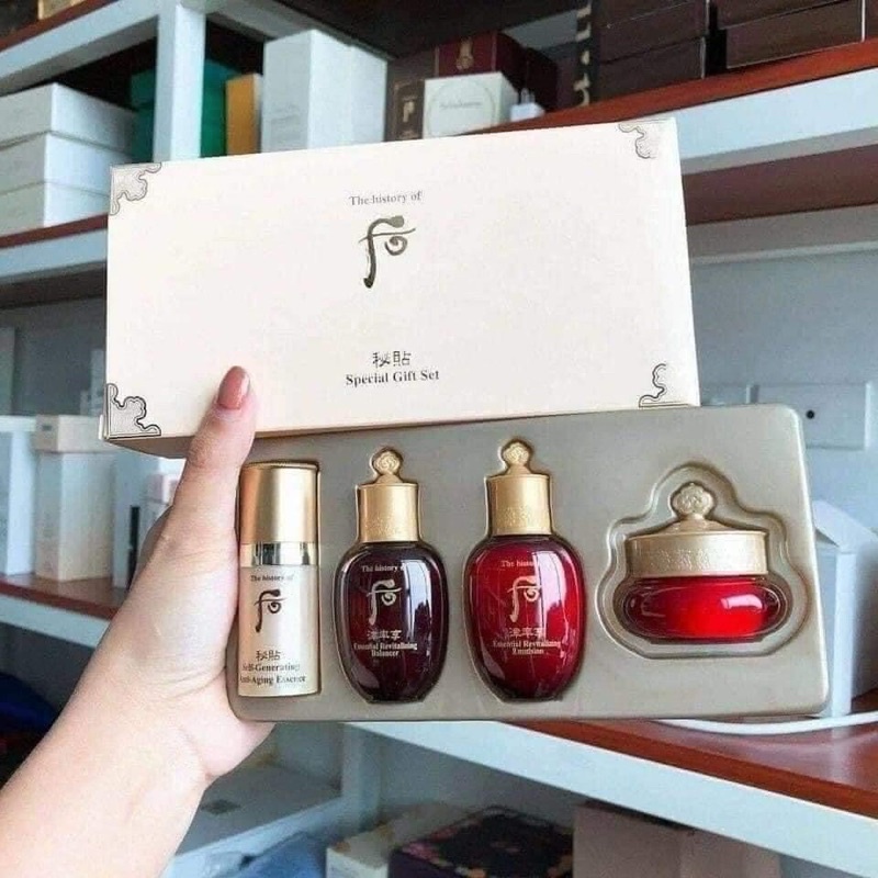 Bộ mini Whoo đỏ chống lão hóa (Ja Saeng Esssence Special Gift set) 5 sản phẩm