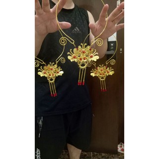 Kiềng cổ trang hồ điệp vàng