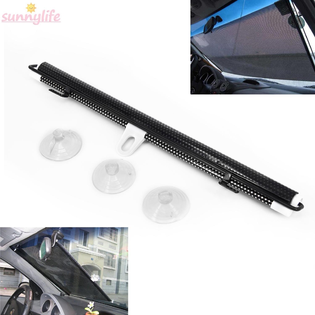 2018 Black Car Window Shades 40*60cm Safe Smoothly Easy Set up for all cars Wth hooks Suction Curtains Roller Blinds