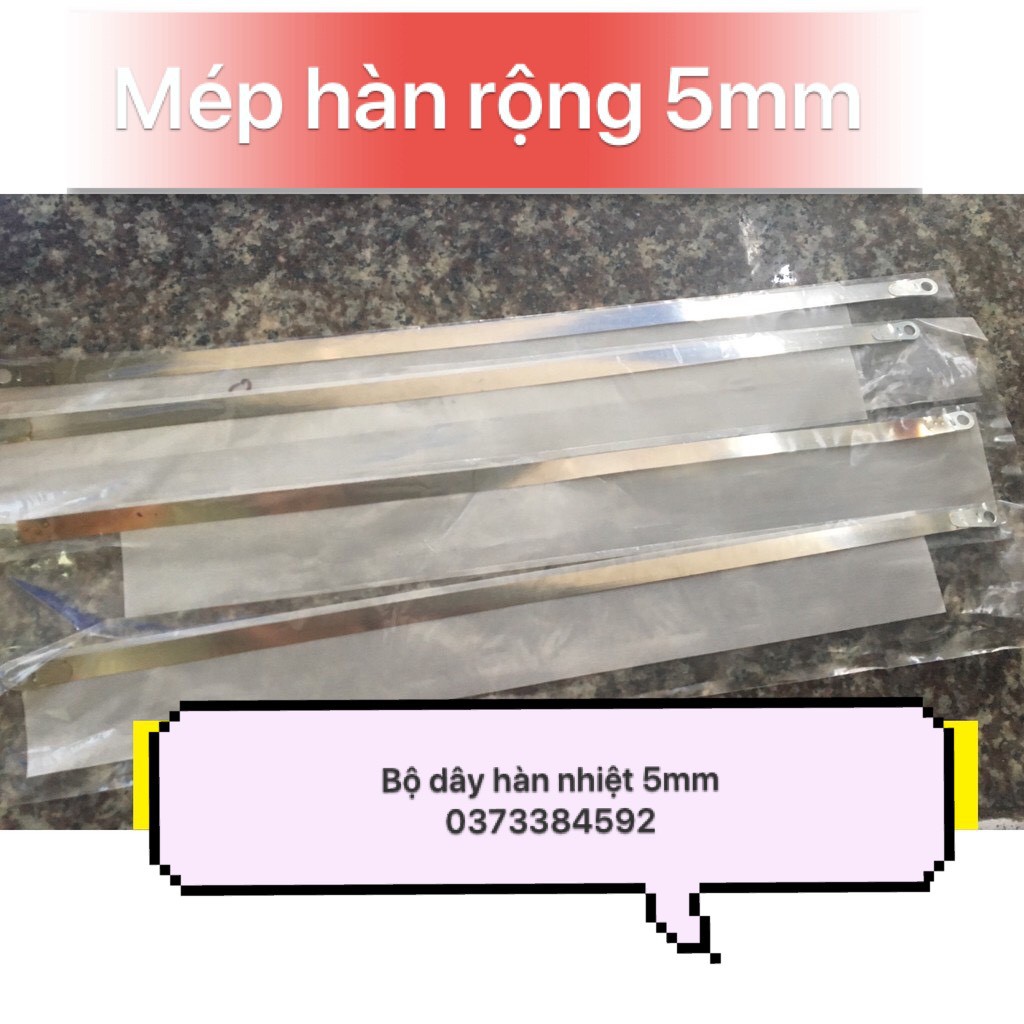 Máy hàn miệng bao bì DÀI 40cm MỐI HÀN TO RỘNG 5MM,Máy hàn túi nhựa, túi nlion, túi zip,Máy ép bịch nilong