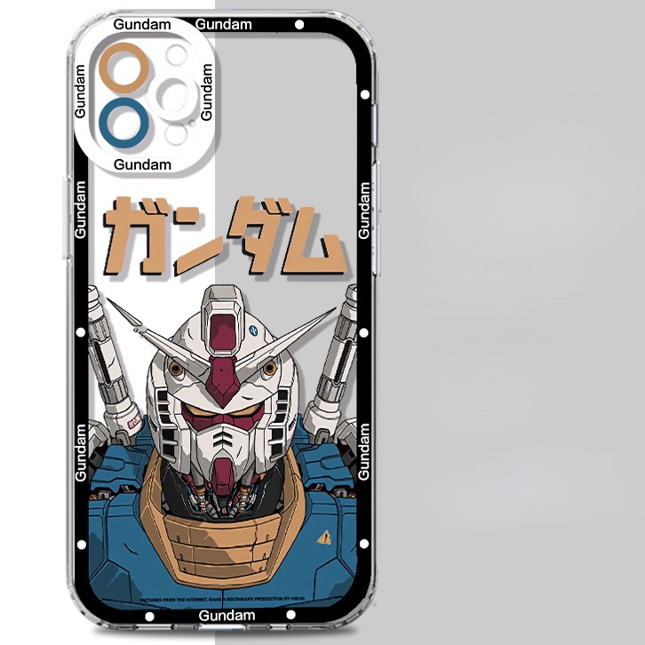 Gundam Phone Case Cool Mobile Suit Transparent New Customized Protective Case Personality Mecha Anime