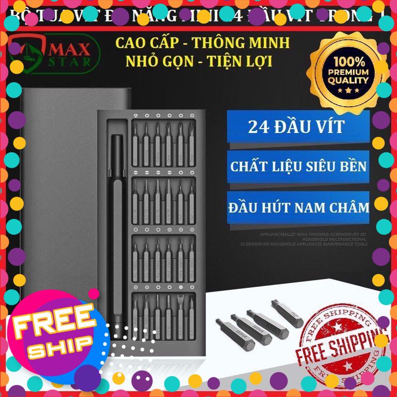 Bộ tô vít đa năng mini 24 đầu, Tua vít Đa năng cao cấp siêu bền Tô vít sửa điện thoại