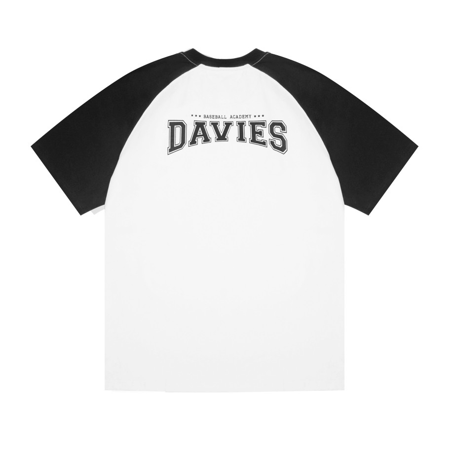 Áo thun nam tay ngẵn cổ tròn Raglan Baseball Davies Tee