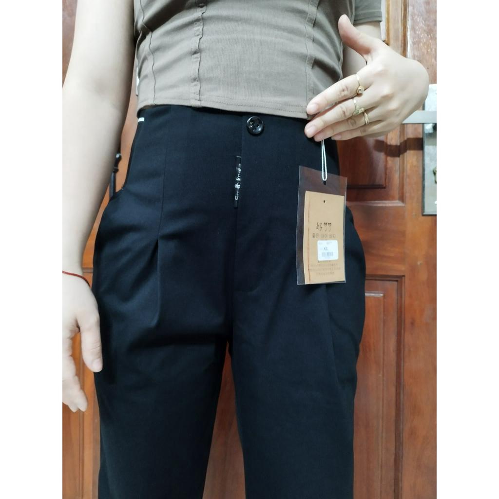 Quần Baggy Nữ Công Sở Cạp Chun Cao 10cm 1 khuy Chất Umi đủ size 45-80kg