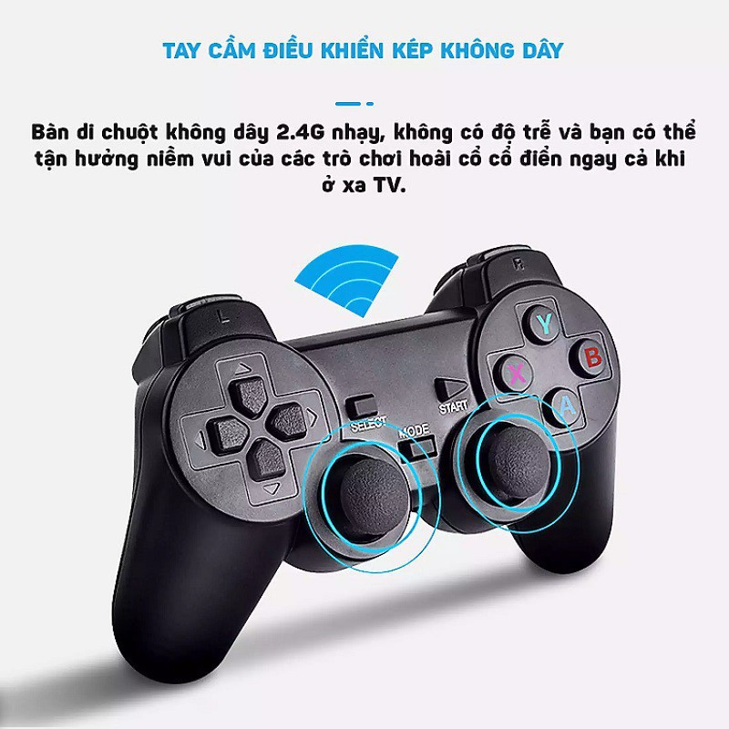 Máy chơi game 4 nút HDMI không dây 3500 trò chơi cổ điển PS1/Nitendo switch/FC Compact/FC