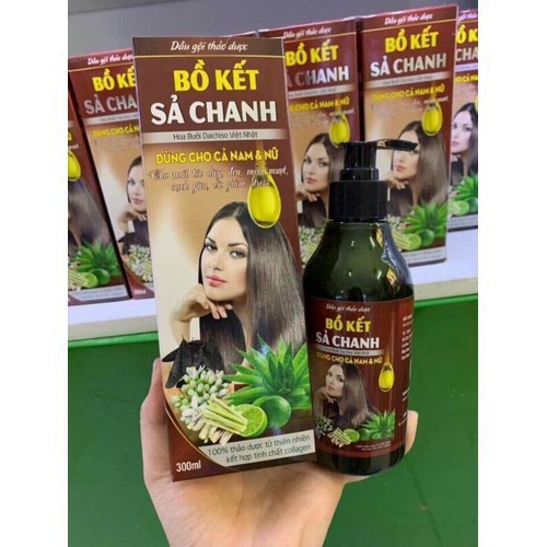 DẦU GỘI BỒ KẾT SẢ CHANH HOA BƯỞI THIÊN NHIÊN MỀM MƯỢT TÓC