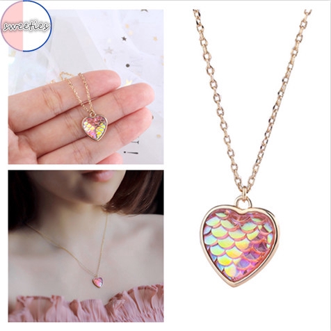 COD Dây Chuyền Hợp Kim Mặt Hình Trái Tim Xinh Xắn Cho Nữ