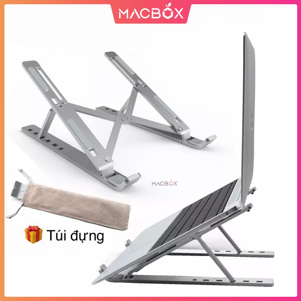 Giá đỡ LAPTOP, MACBOOK, IPAD bằng nhôm, nhựa có thể điều chỉnh được độ cao