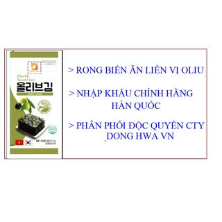 Rong biển ăn liền vị oliu