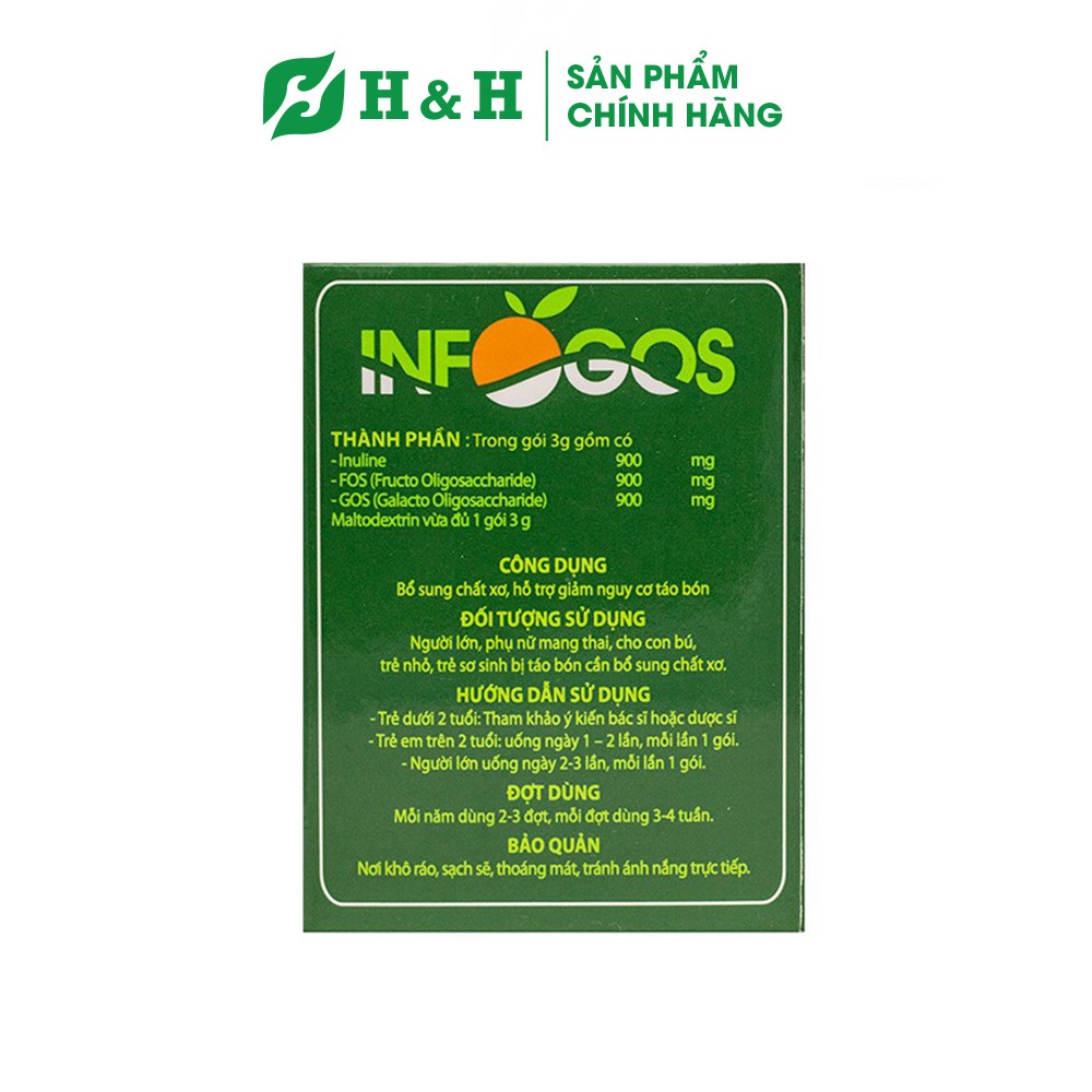 Chất xơ Infogos  – Hỗ trợ điều trị táo bón, điều hòa tiêu hóa