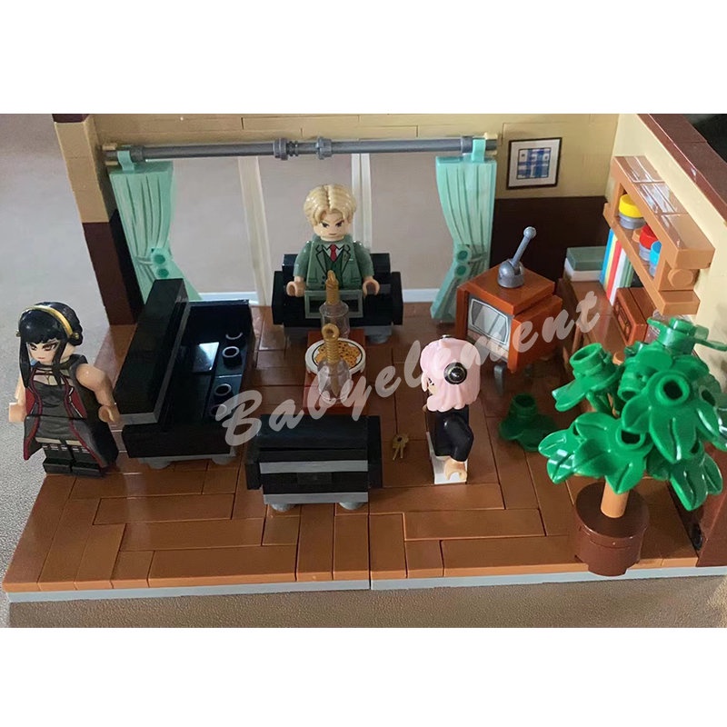 【Sản phẩm bán chạy nhất】Các khối xây dựng SPY × GIA ĐÌNH Anya Twilight Yor Forger Spy's Home 19 Đồ chơi quà tặng nhân vật nhỏ