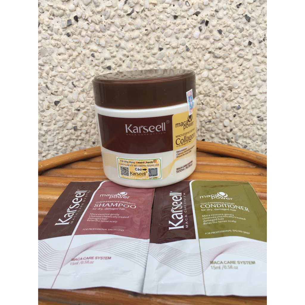 DẦU HẤP TÓC KARSEELL MACA COLLAGEN SIÊU MỀM MƯỢT TÓC 500ML (DẠNG HŨ) | BigBuy360 - bigbuy360.vn